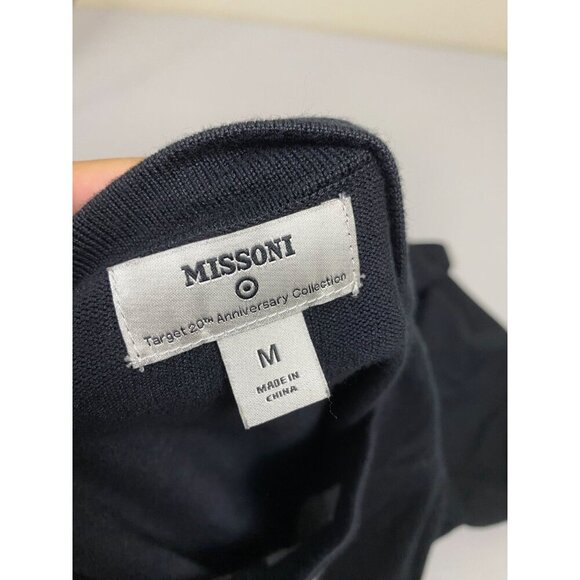 Missoni x Target Women Knit Sweater Dress Size Medium Black Sleeveless Geometric - Picture 3 of 10